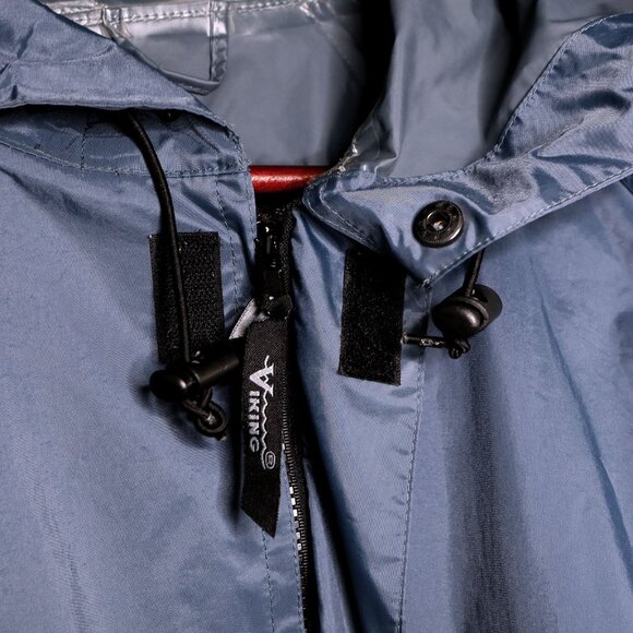 Viking Chinook 2 Mens Rain Jacket Windbreaker Coat Outdoor Blue Gorpcore - Picture 9 of 15